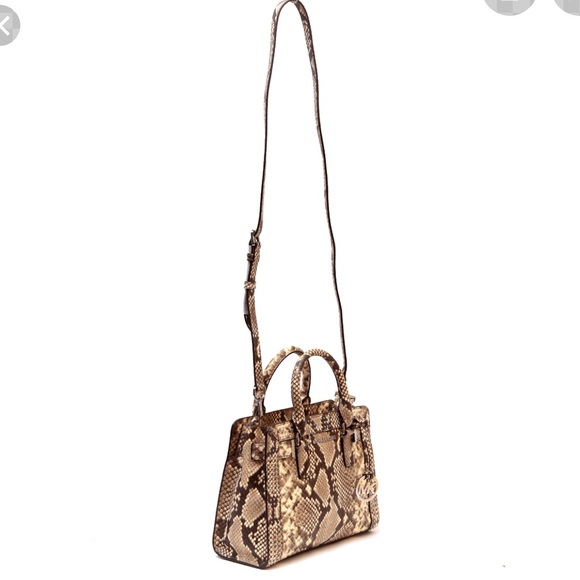 Michael kors python/snake print studded crossbody - Picture 3 of 6